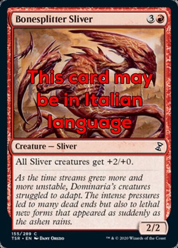 Mtg bonesplitter sliver - 4x,