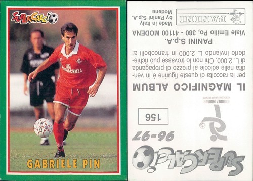 Figurina calciatori panini - figurina,