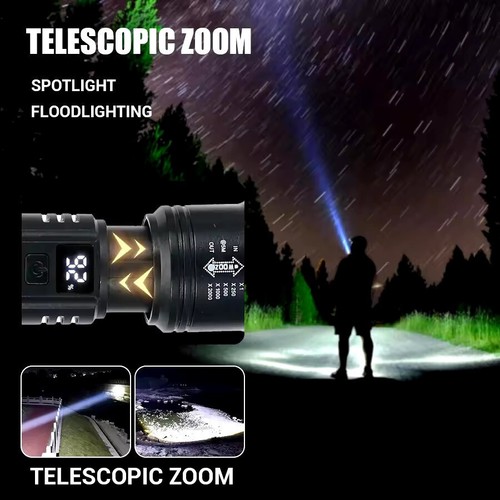 Torcia led militare 10000000lm - torcia,