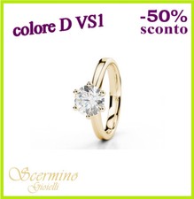 ANELLO SOLITARIO ORO GIALLO