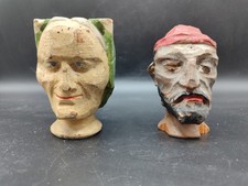 Marionetta antica, Teste di marionette, Carved wood head