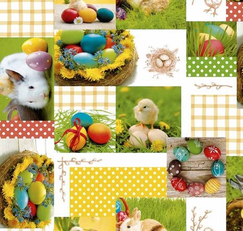 Tela cerata tovaglia pasqua - tela,