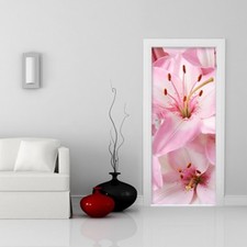 PORTA PERSONALIZZATA DECORAZIONI ARREDAMENTO CENTRO BENESSERE FIORI TULIPANI