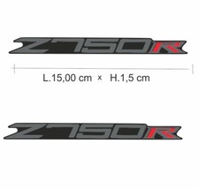 Coppia adesivi per codino 15,5 x 1,5 cm moto modello  Z750R "JP190"
