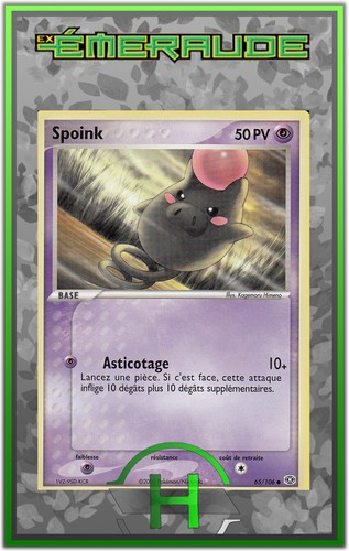 Spoink émeraude 65 106 - spoink,