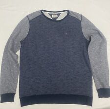 TOMMY HILFIGER PULLOVER MAGLIA UOMO GIROCOLLO TG. XL SIZE XL MAN CASUAL BLU