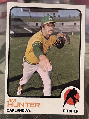 1973 topps 235 catfish hunter - 1973, #235