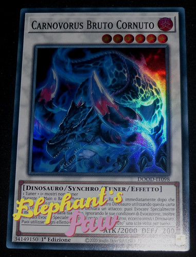Yugioh carnovorus bruto - carnovorus,