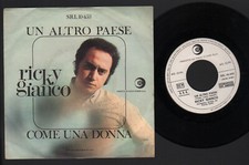 7" RICKY GIANCO UN ALTO PAESE / COME UNA DONNA PROMO WHITE LABEL BOB DYLAN