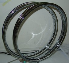 COPPIA CERCHI ACCIAIO MOTO