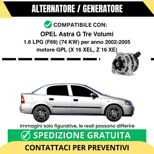 Alternatore opel astra - alternatore,
