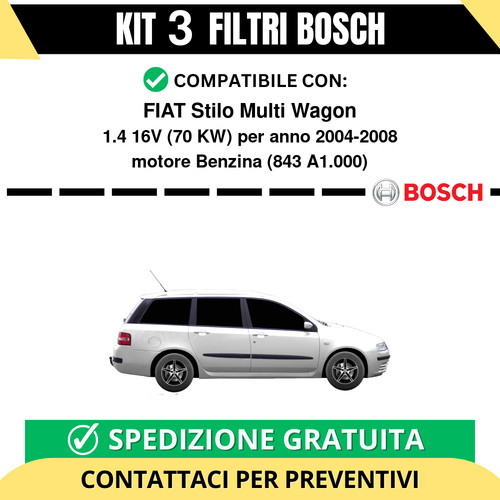 Kit bosch filtri - filtri, tagliando