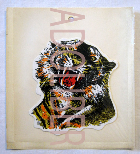 Adesivo epoca tigre vintage - adesivo,