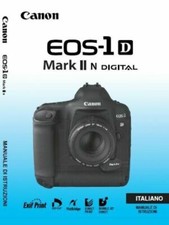 Per Canon Eos 1D Mark II N Manuale Istruzioni Italiano Stampato 15x20cm