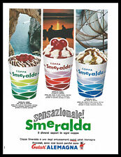 Anni ' 60  * Pubblicità Originale "Gelati Alemagna, Coppa Smeralda, Tipo 1 " Ita
