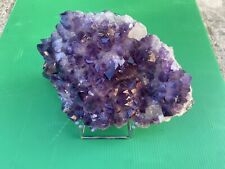 Minerale Soprammobile  Ametista Viola Geode Cristalli misure 22x13x8 centimetri.