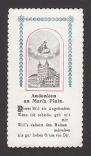 Ricordo di Maria Plain - Antico quadro di pellegrinaggio immagine devozionale immagine sacra D090