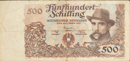 Austria banconota 500 scellini