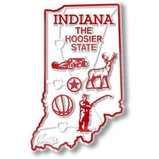 Indiana Small State Magnet by