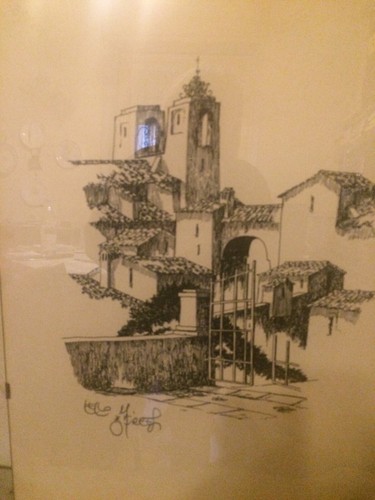 Disegno paesaggio rocca fatto - disegno,