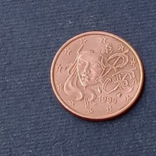 Francia cent 1999 - 1999, rara
