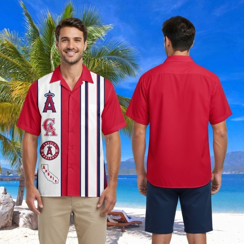 Camicia hawaiana rossa - , a