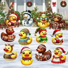 18 Pezzi Anatre Natalizie