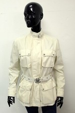 Giubbotto Belstaff Donna Taglia 44 Bianco Panna Giacca Invernale Giubbino Jacket