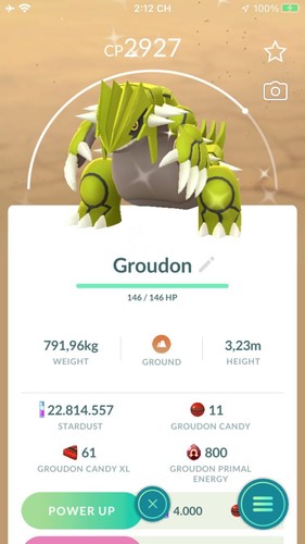 Pokemon shiny groudon tra de - shiny,