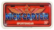 adesivo nick-carter sportswear abbigliamento moda anni 70-80 vintage vestiti