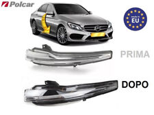 2 Frecce NERE Fanalini LED Specchi Mercedes CLASSE B W247 C W205 E W212 GLB GLC