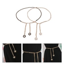  2 Pcs Cintura Ragazza Cinture Sottili Per Donna Vita Del Vestito