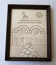 Kit ricamo lana casa Ablecraft nice n easy cucitura pronta incorniciata