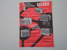 advertising Pubblicità 1963 GELOSO POLARIS/SIRIO/ORIONE/TV SONIC/SIDERAL