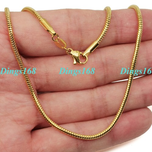 Collana catena serpente tonda