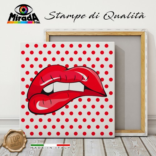 Quadro pop art labbra - labbra, lip