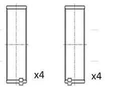 FAI AutoParts BB2027-STD Cuscinetti Big End per BMW,MINI