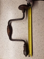 Antico Trapano a Mano,manuale,ferro,legno,lunghezza 35 cm.Primi 900