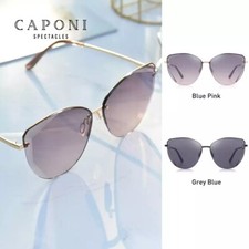 occhiali da sole da donna stile farfalla mezza montatura oversize sfumati uv400