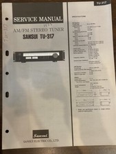 SANSUI TU-317 TU317 Manuale di