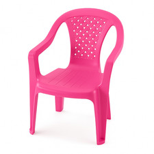 Sedia in Plastica per Bambini con Braccioli – 3 Colori – 50x25x25 cm