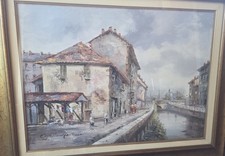 Quadro DI EUGENIO MANTEGANI MILANO IL MAVIGLIO GRANDE