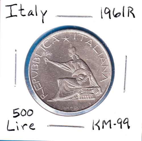 1961r italy 500 - italy, lire