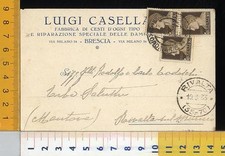 44806] BRESCIA  - COMMERCIALE LUIGI CASELLA FABBRICA DAMIGIANE VINO CESTI _ 1933