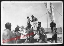 ah9957 - CARTOLINA D'EPOCA - Riccione - Il Duce di ritorno da una gita in barca