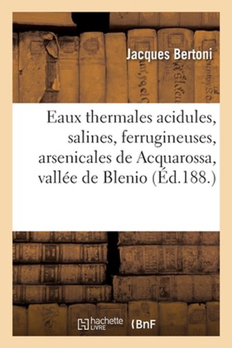 Les eaux thermales acidules - les,