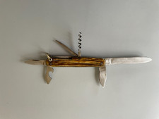 COUTEAU  PLIANT ANCIEN introuvable MULTIFONCTION 6 LAMES DARTEVELLE BESANCON