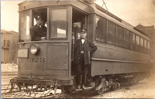 Clifford avenue tram rppc - clifford, n