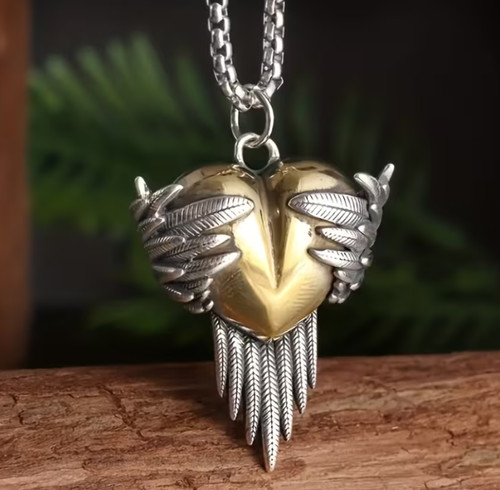 Collana ciondolo cuore amore - ciondolo,