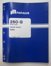 FIAT-ALLIS 260-B raschiatore scraper ruspa manuale riparazioni service manual